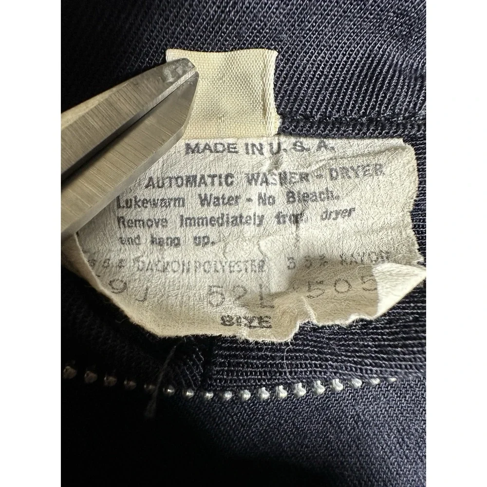 Vintage San‎ Diego Fire Department Jacket Mens 52L Horace Small Navy USA Made